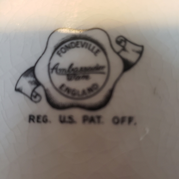 VINTAGE FONDEVILLE AMBASSADOR WARE ENGLAND DINNER PLATE - Picture 3 of 6